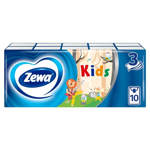 Купить Zewa платочки носовые детские 10 шт. х 10 цена