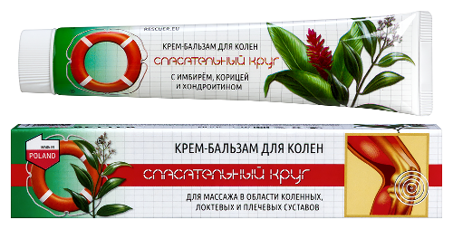 Спасательный круг крем-бальзам для коленей с имбирем корицей и хондроитином 50 гр/ арт 062