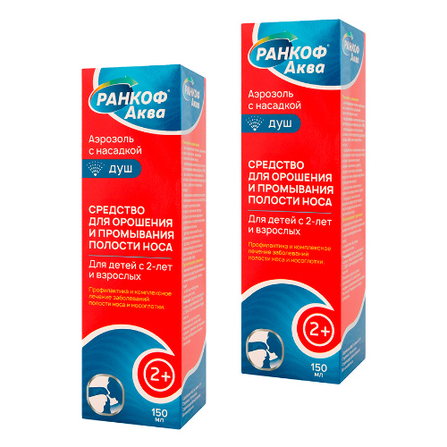 Набор 2 уп РАНКОФ АКВА 0,9% 150мл душ