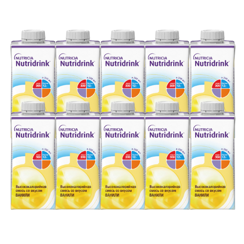 Набор белковое питание 10 уп Нутридринк ваниль 200 мл со скидкой