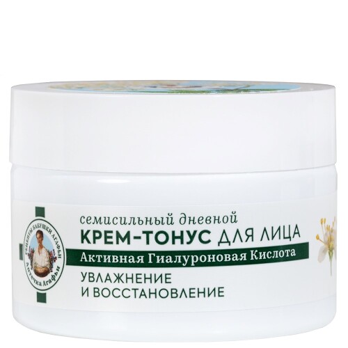РЕЦЕПТЫ БАБУШКИ АГАФЬИ АПТЕЧКА АГАФЬИ КРЕМ-ТОНУС ДЛЯ ЛИЦА ДНЕВНОЙ СЕМИСИЛЬНЫЙ 35+ 50МЛ