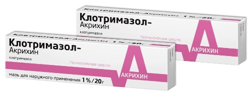 Купить Клотримазол-акрихин 1% мазь для наружного применения 20 гр цена