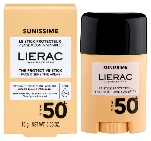 Lierac sunissime стик для лица и чувствительных зон солнцезащитный spf50+ 10 гр