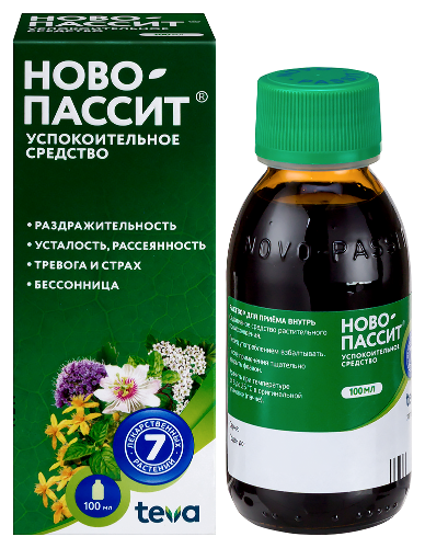 Ново-пассит раствор для приема внутрь 100 мл флакон