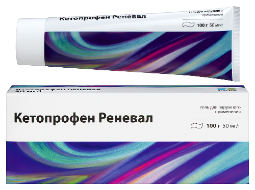 Кетопрофен реневал 50 мг/г гель для наружного применения 100 гр