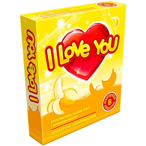 Презервативы i love you 3 шт.