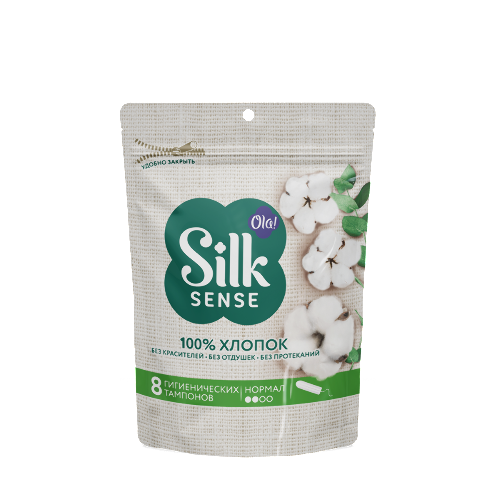 Купить Ola silk sense тампоны из органического хлопка normal 8 шт. цена