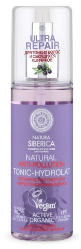 Купить Natura siberica тоник-гидролат для тонких волос и секущихся кончиков anti-pollution 125 мл цена