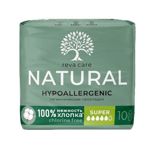 Reva care natural super прокладки без запаха 10 шт.