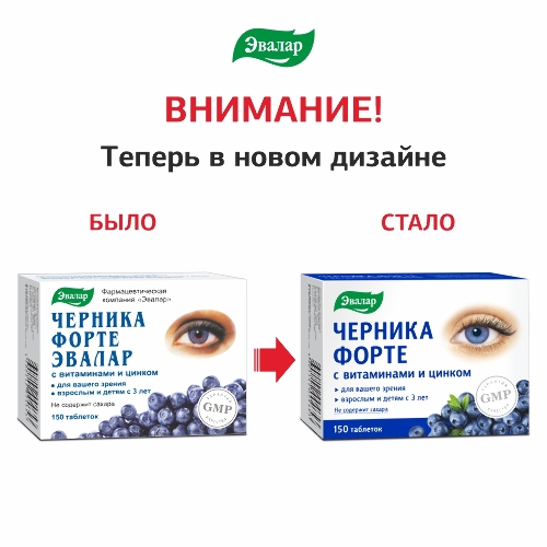 ЧЕРНИКА-ФОРТЕ С ВИТ И ЦИНКОМ