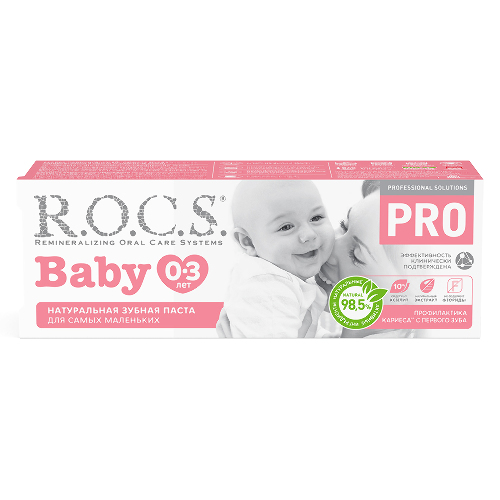 Rocs зубная паста pro baby 45 гр
