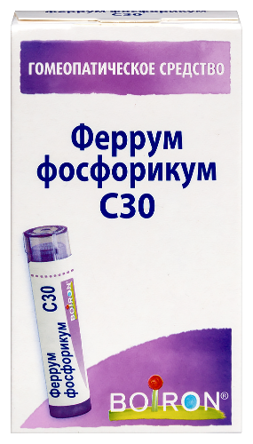 Феррум фосфорикум c30 гомеопатический монокомпонентный препарат минерально-химического происхождения 4 гр гранулы гомеопатические