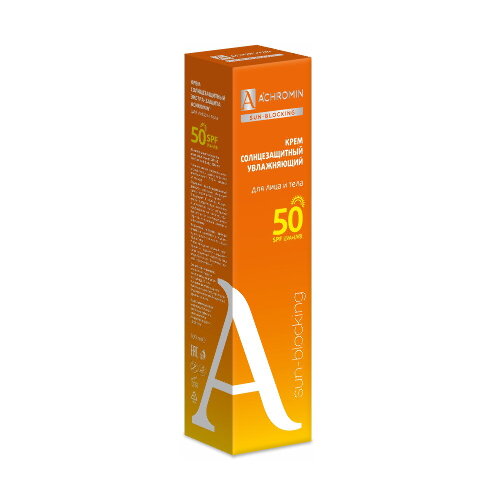 Achromin sun-blocking солнцезащитный крем экстра-защита для лица и тела spf50 100 мл