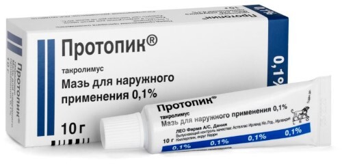 Купить ПРОТОПИК 0,1% 10,0 МАЗЬ Д/НАРУЖ ПРИМ цена