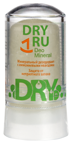 Dry ru deo mineral минеральный дезодорант для всех типов кожи 60 гр