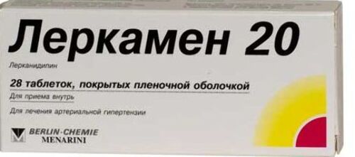 Купить Леркамен 20 20 мг 28 шт. таблетки, покрытые пленочной оболочкой цена