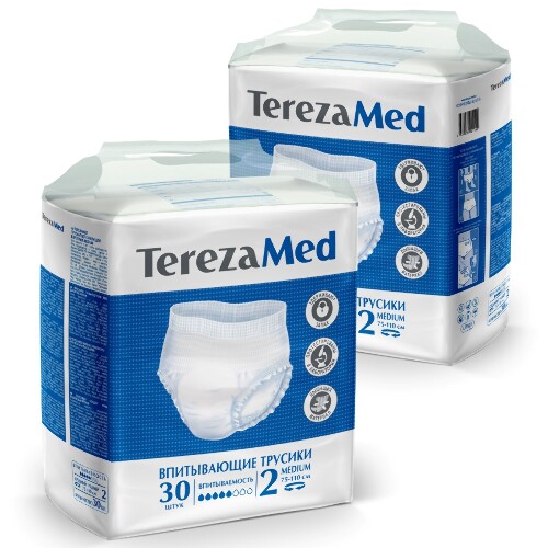 Набор Terezamed трусы-подгузники для взрослых medium (N2) 30 шт. 2 уп. по специальной цене