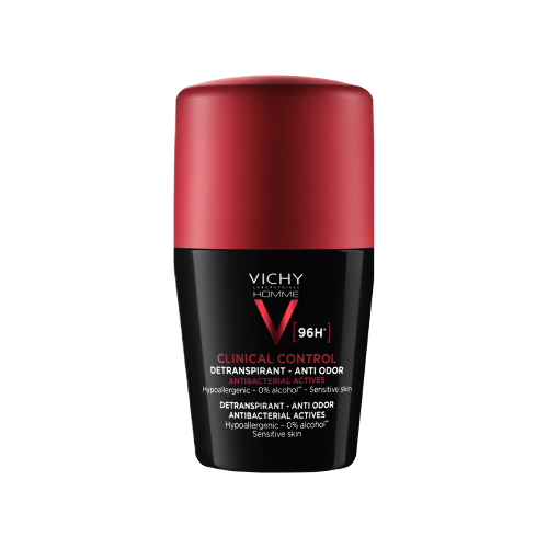 Homme Clinical Control Мужской дезодорант-антиперспирант от пота, 96 часов защиты, с цинком и перлитом, 50 мл