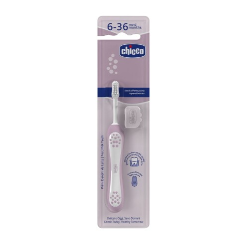 Chicco зубная щетка для детей 6-36 мес/сиреневая
