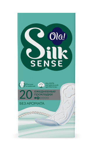 Ola silk sense прокладки ежедневные daily 20 шт./без аромата