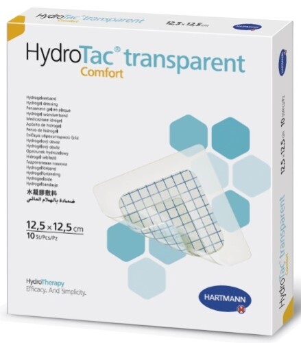 Купить ПОВЯЗКИ СТЕРИЛЬНЫЕ ГИДРОАКТИВНЫЕ HYDROTAC TRANSPARENT COMFORT 12,5Х12,5СМ (8Х8СМ) N10 цена