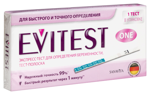 Тест для определения беременности evitest one
