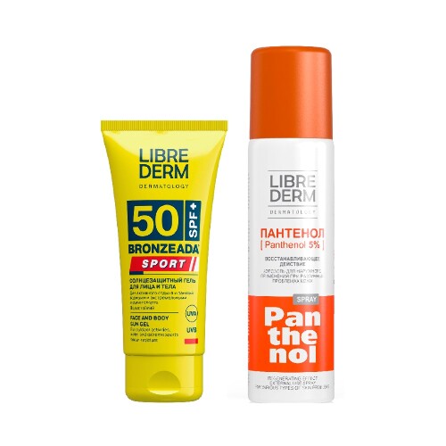 Набор ЛИБРИДЕРМ: гель д/лица и тела SPF50 50мл + спрей Пантенол - цена ...