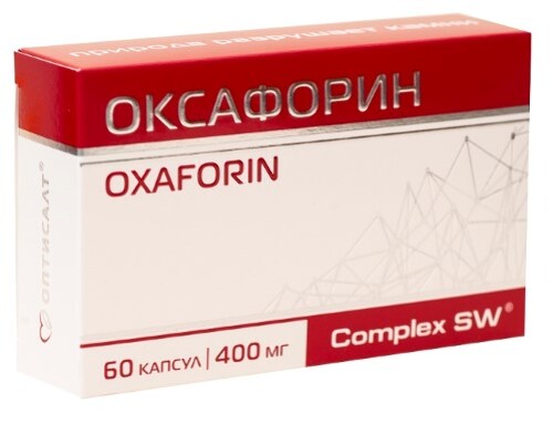 Купить Оптисалт оксафорин 60 шт. капсулы массой 0,4 г цена