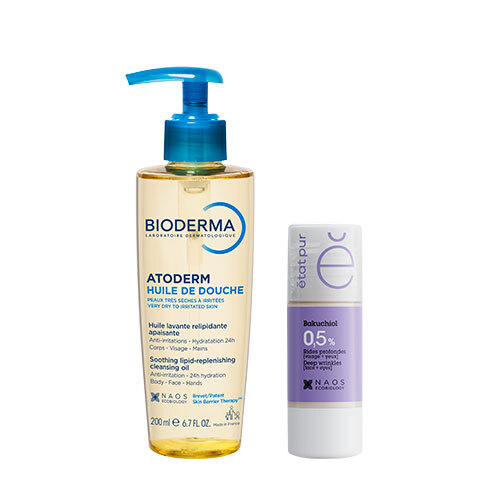 Набор BIODERMA ATODERM МАСЛО ДЛЯ ДУША 200МЛ + ETAT PUR СЫВОРОТКА С БАКУЧИОЛОМ 15МЛ