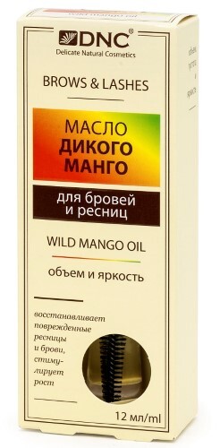 Купить DNC МАСЛО ДИКОГО МАНГО ДЛЯ БРОВЕЙ И РЕСНИЦ 12МЛ цена