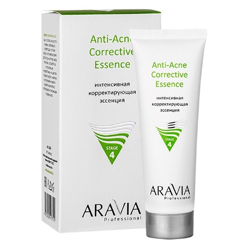 Aravia professional anti-acne эссенция интенсивная корректирующая 50 мл - цена 414 руб., купить в интернет аптеке в Калуге Aravia professional anti-acne эссенция интенсивная корректирующая 50 мл, инструкция по применению
