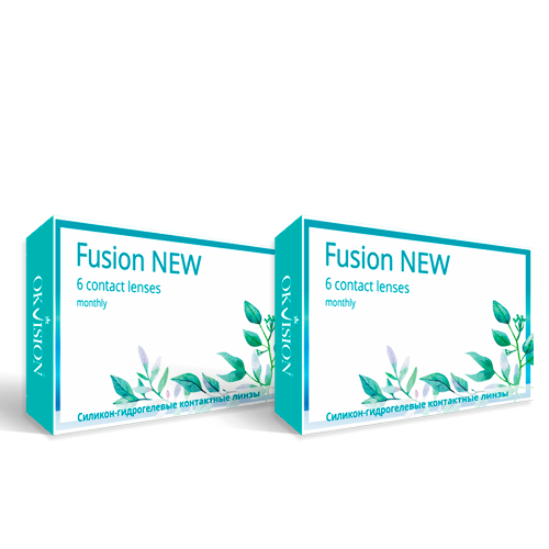 Набор из 2 уп OKVISION FUSION NEW 8,6/14,2 N6/-6,00/ мягкие линзы