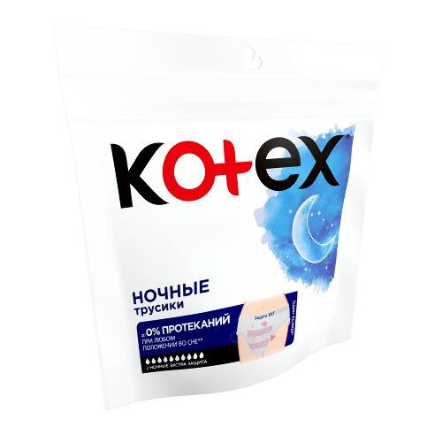 Kotex трусики ночные экстра защита 2 шт.
