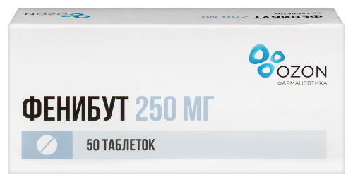 Фенибут 250 мг 50 шт. таблетки