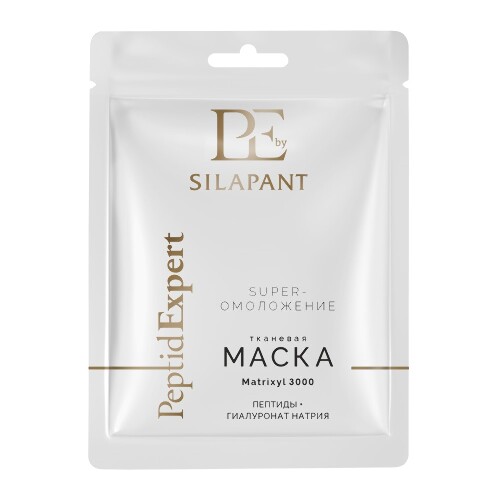 Купить Silapant маска тканевая для лица с пептидами super-омоложение 1 шт. цена