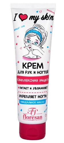 Купить Floresan i love my skin крем для рук и ногтей комлексная защита 100 мл цена
