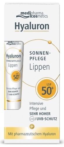 Купить Medipharma cosmetics hyaluron крем для губ солнцезащитный spf50+ 7 мл цена