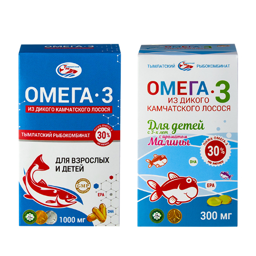 НАБОР «Омега-3 из дикого камчатского лосося - СЕМЕЙНЫЙ малый»
