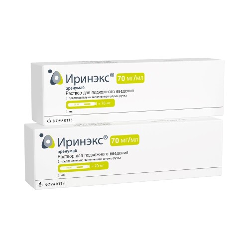 Набор из 2 уп. ИРИНЭКС 0,07/МЛ 1МЛ N1 ШПРИЦ-РУЧКА Р-Р П/К по специальной цене!