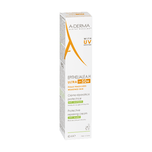 A-derma epitheliale a.h ultra крем защитный восстанавливающий spf50+ 40 мл