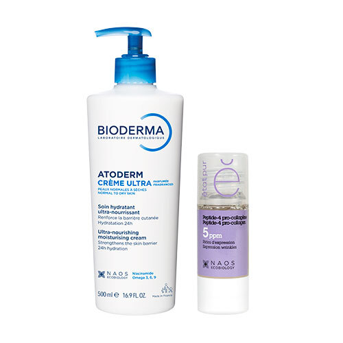 Набор BIODERMA ATODERM КРЕМ УЛЬТРА 500МЛ + ETAT PUR СЫВОРОТКА ПЕПТИД-4 ПРО-КОЛЛАГЕН 15МЛ