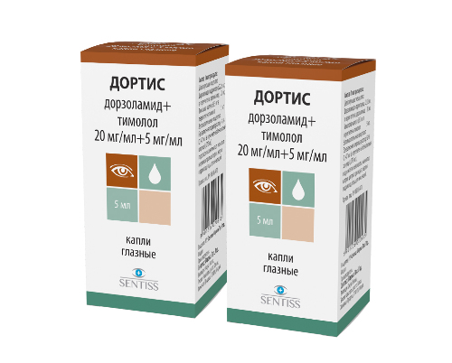 НАБОР 2 уп. ДОРТИС 0,02/МЛ+0,005/МЛ 5МЛ ФЛАК КАПЛИ ГЛАЗНЫЕ