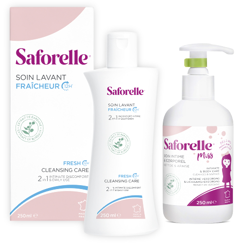 Набор САФОРЕЛЬ гель д/интимной гигиены ЭКСТРА СВЕЖЕСТЬ 250мл + САФОРЕЛЬ МИСС детский гель д/интимной гигиены 250мл