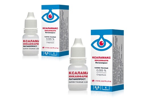 Купить Ксаламакс инкамфарм 0,005% 1 шт. флакон капли глазные 2,5 мл цена