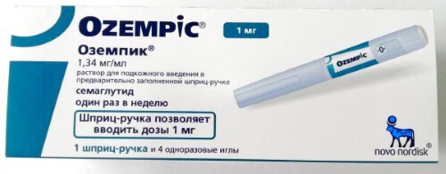 Купить Оземпик 1,34 мг/мл раствор для подкожного введения в шприц-ручке 3 мл картридж 1 шт. цена