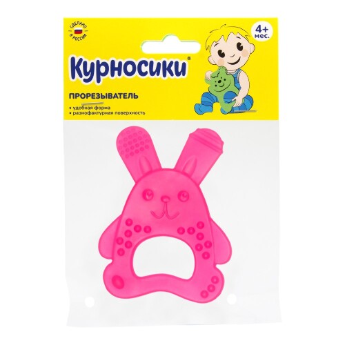Курносики прорезыватель для зубов (массажер для десен) 4+/23171
