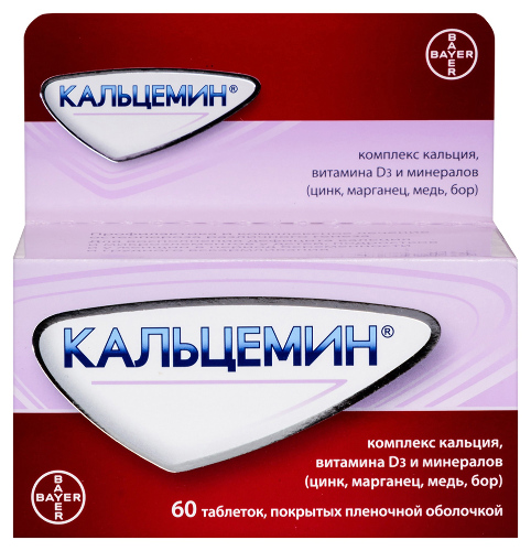 Кальцемин 60 шт. таблетки, покрытые пленочной оболочкой