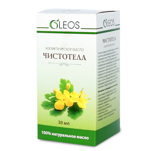 Oleos косметическое масло чистотела 30 мл