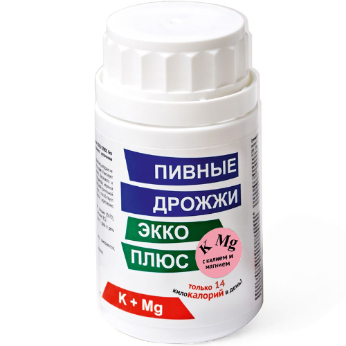 ПИВНЫЕ ДРОЖЖИ ЭККО-ПЛЮС С КАЛИЕМ И МАГНИЕМ