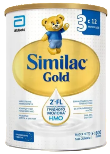 Купить Similac gold 3 сухой молочный напиток детское молочко 400 гр цена